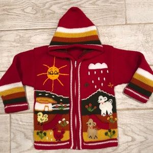 Decorated by Hand Toddler Hoodie Zip Up Sweater